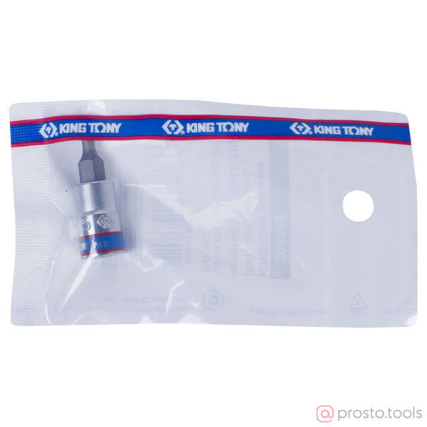 Изображение Головка торц. 1/4" T15 TORX L= 37мм (KING TONY)