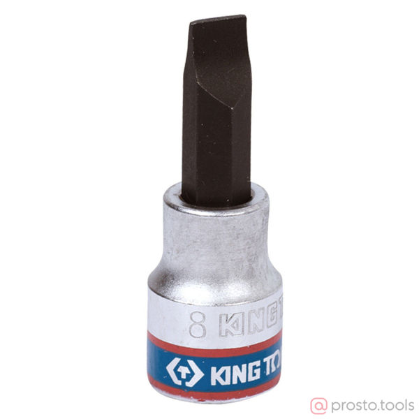 Изображение Головка торц. 3/8" 8,0*1,2 Slotted L= 50мм (KING TONY)