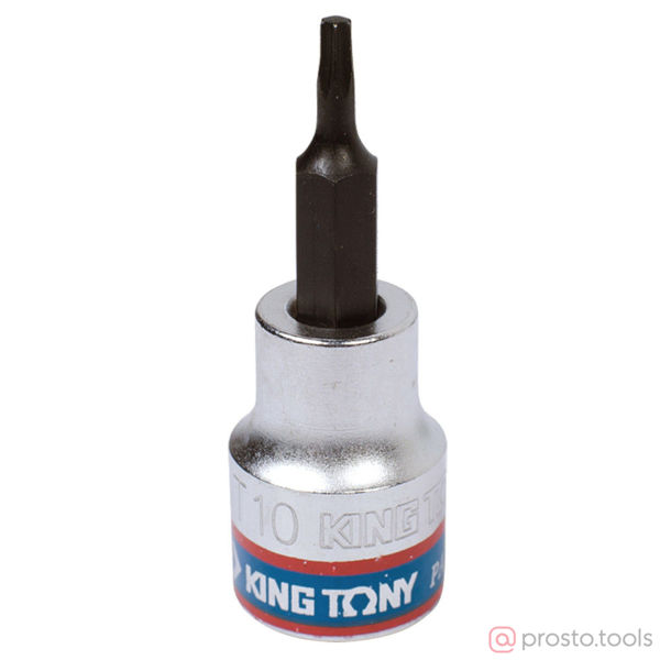Изображение Головка торц. 3/8" T10 TORX L= 50мм (KING TONY)