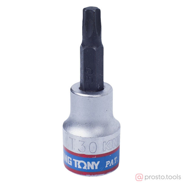 Изображение Головка торц. 3/8" T30 TORX L= 50мм (KING TONY)