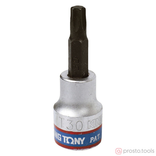 Изображение Головка торц. 3/8" T30 TORX L= 50мм (KING TONY)