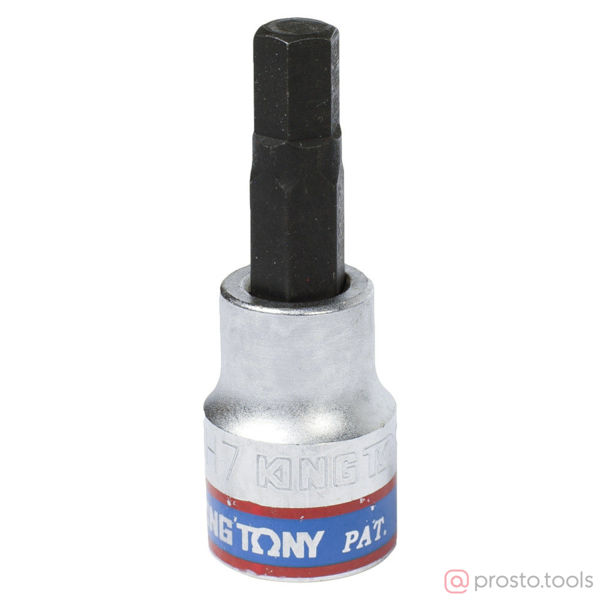 Изображение Головка торц. 3/8" H 7 HEX L= 50мм (KING TONY)
