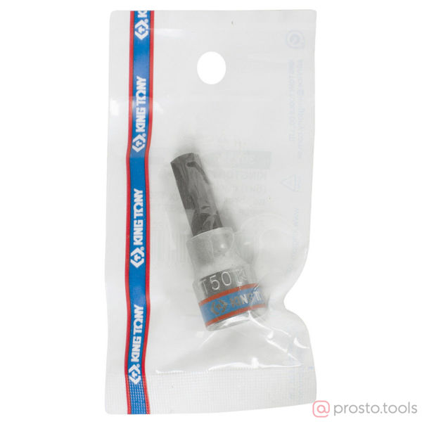 Изображение Головка торц. 3/8" T50 TORX L= 50мм (KING TONY)