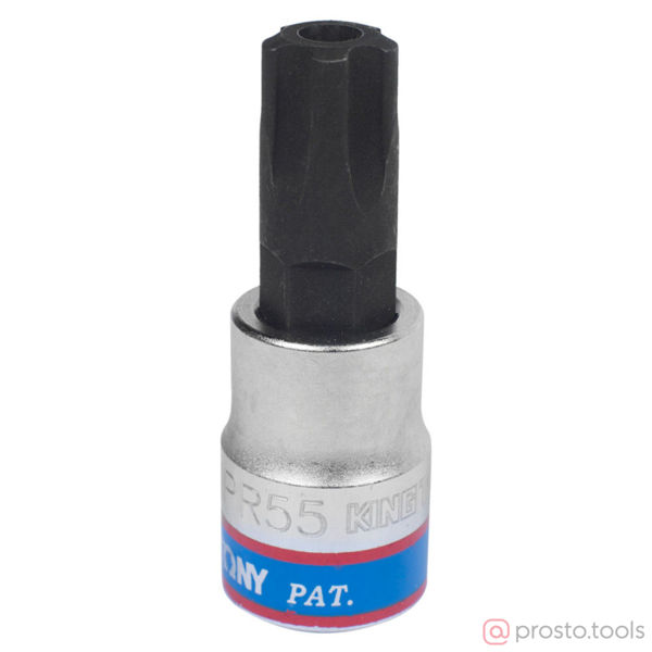 Изображение Головка торц. 3/8" IPR55 TORX PLUS L= 50мм 5-ти лучевой (KING TONY)