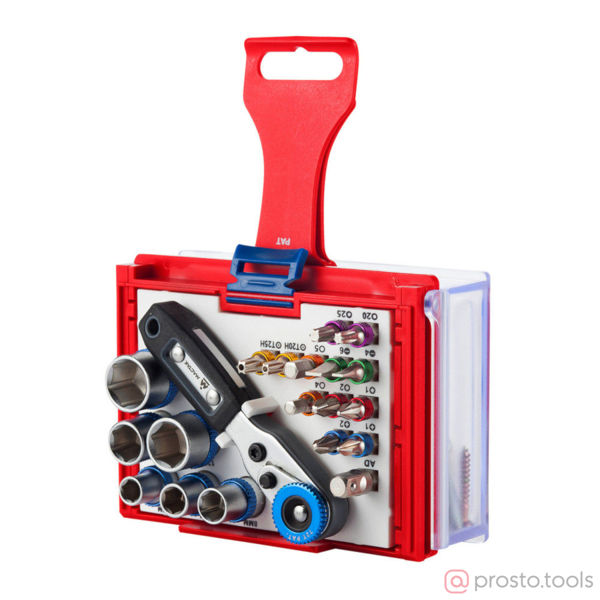 Изображение Набор вставок (бит) 1/4" TORX, HEX, PZ, PH, SLOT, 20пр. //МАСТАК