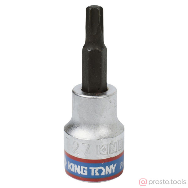 Изображение Головка торц. 1/2" T27 TORX L=60мм (KING TONY)