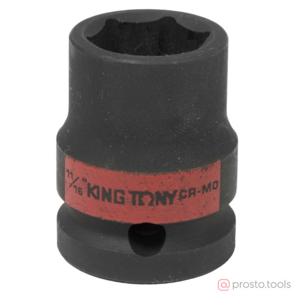 Изображение Головка ударная дюйм. 1/2" 11/16" 6-гран. (KING TONY)