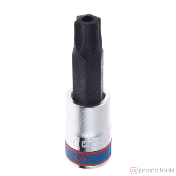 Изображение Головка торц. 1/2" T60 TORX Tampered L=80мм с отверстием (KING TONY)