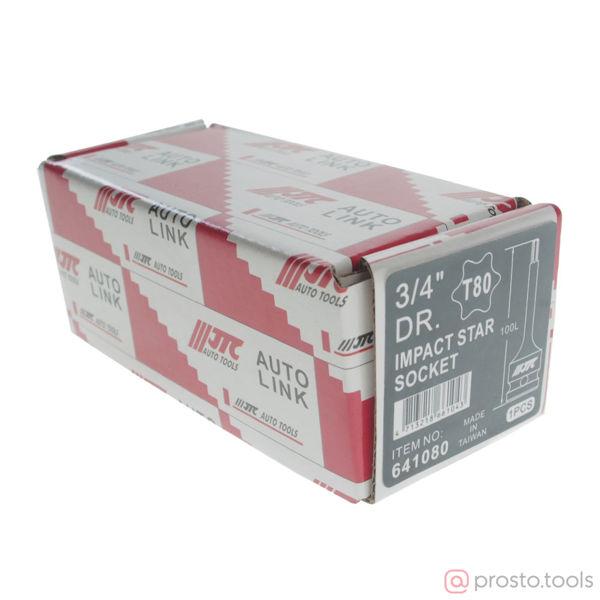 Изображение Головка ударная со вставкой TORX 3/4" T80 //JTC