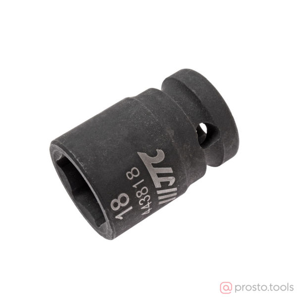 Изображение Головка ударная 1/2" 18мм 6-гран. длина 38мм //JTC