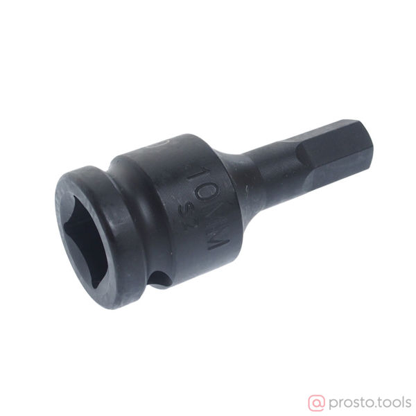 Изображение Головка ударная со вставкой HEX 1/2" H10 диаметр 25 длина 60мм //JTC