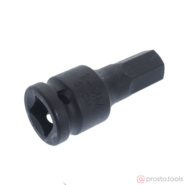 Изображение Головка ударная со вставкой HEX 1/2" H14 диаметр 25 длина 60мм //JTC