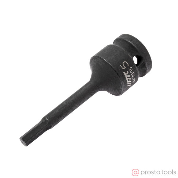 Изображение Головка ударная со вставкой HEX 1/2" H5 длина 78мм //JTC