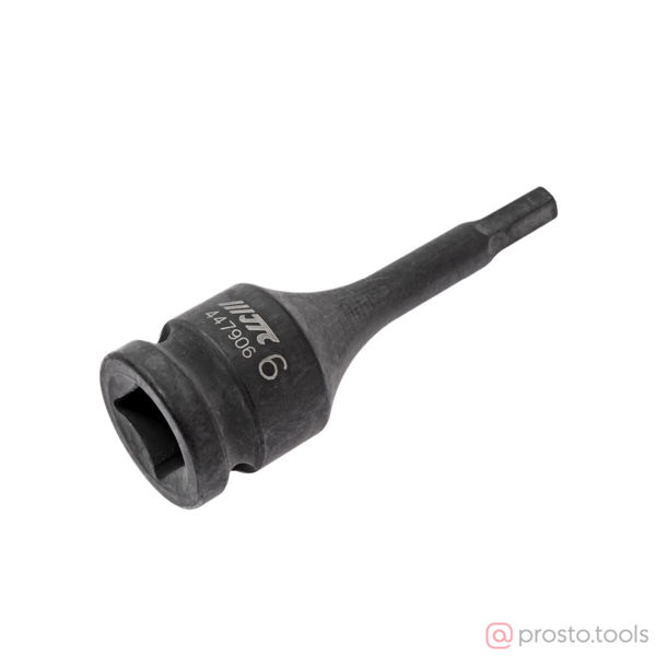Изображение Головка ударная со вставкой HEX 1/2" H6 длина 78мм //JTC
