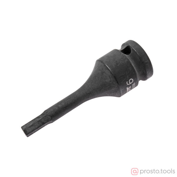 Изображение Головка ударная со вставкой HEX 1/2" H6 длина 78мм //JTC