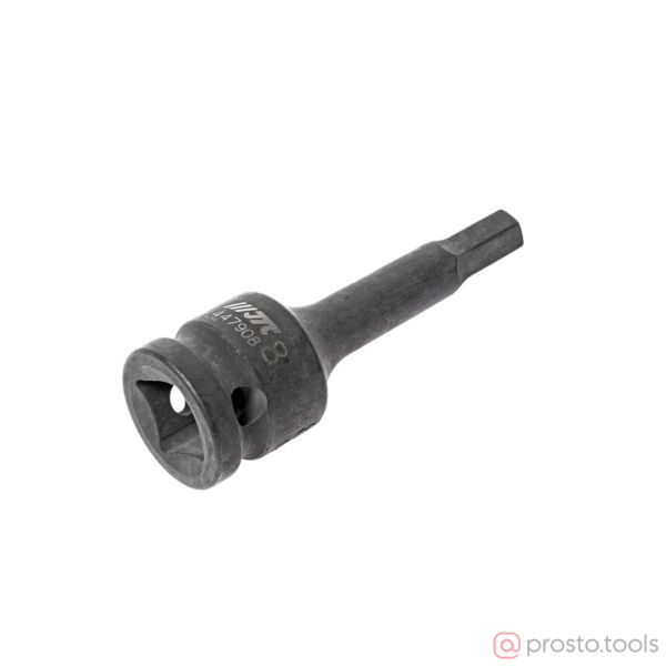 Изображение Головка ударная со вставкой HEX 1/2" H8 длина 78мм //JTC