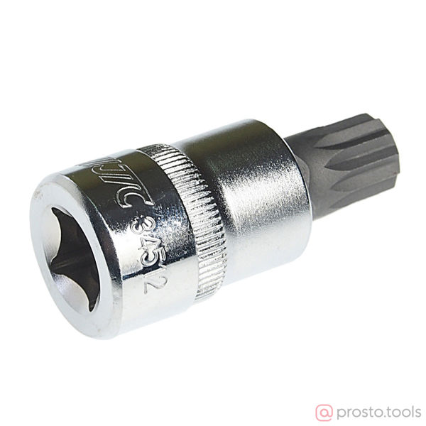 Изображение Головка со вставкой SPLINE 3/8" M12 длина 48мм //JTC