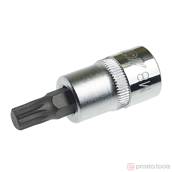 Изображение Головка со вставкой SPLINE 3/8" M8 длина 48мм //JTC