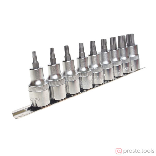 Изображение Набор насадок TORX 1/2" T20-T60 9 предметов JTC /1