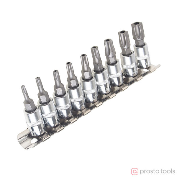Изображение Набор насадок TORX 5-гранных 1/4" TS10H-TS50H 9шт JTC /1/10/60