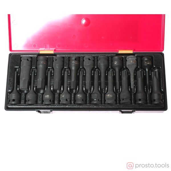 Изображение Набор головок ударных TORX, HEX 1/2" (в кейсе) 19шт JTC /1