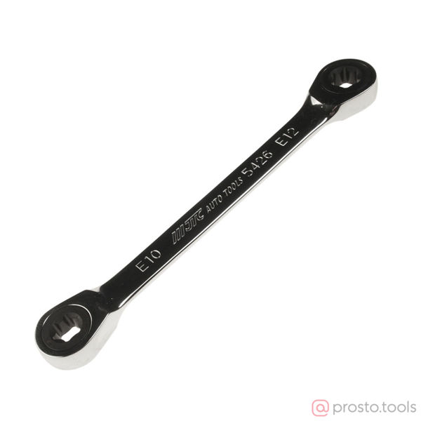 Изображение Ключ накидной трещоточный TORX E10xE12 JTC