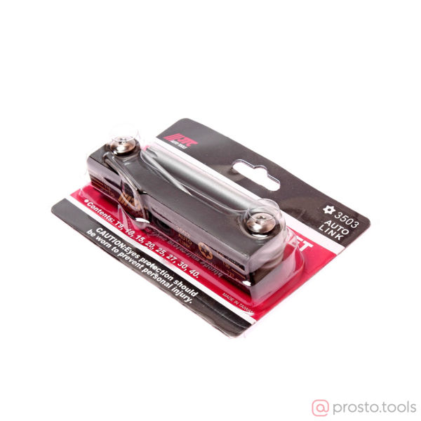 Изображение Набор ключей TORX T9H-T40H с отверстием раскладной 8шт JTC /1/12/72