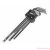 Изображение Набор ключей имбусовых HEX 1/16"-3/8" 9шт. удлиненные с шаровым окончанием (JTC)