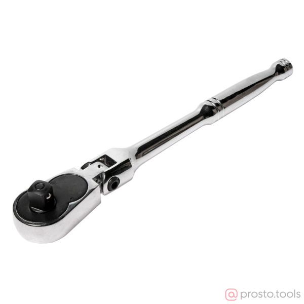 Изображение Трещотка 1/2" 45-зубцовая на шарнире с фиксацией, с металлической рукояткой, длина 280мм JTC /1