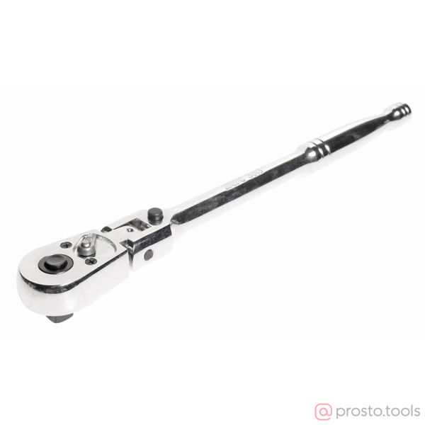 Изображение Трещотка 3/8" 45-зубцовая на шарнире с фиксацией, с металлической рукояткой, длина 265мм JTC /1