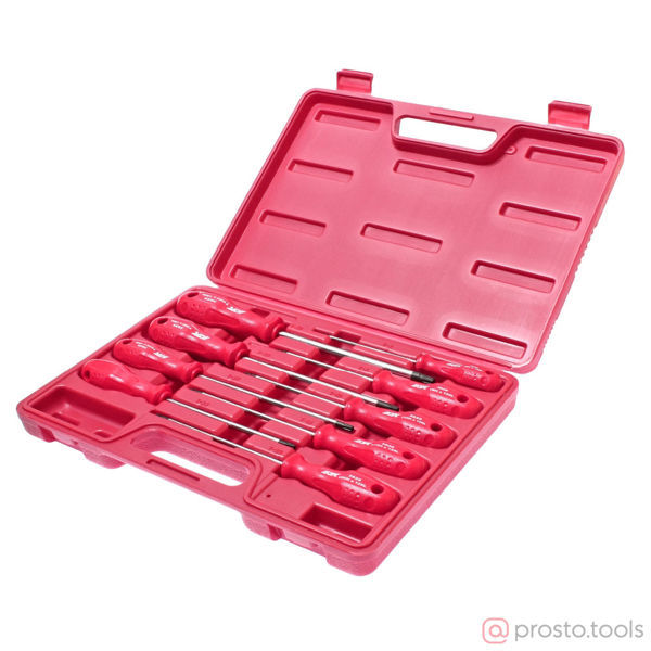 Изображение Набор отверток TORX T8Hx100мм-T40Hx150мм 9шт JTC /1