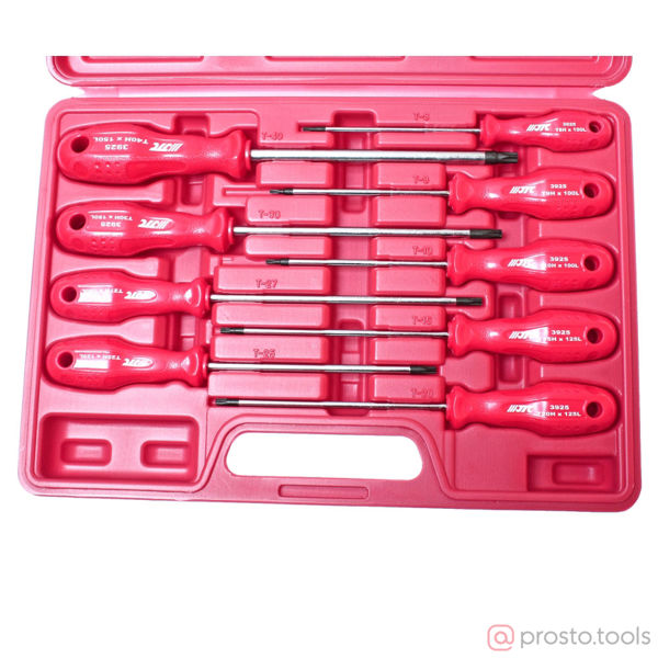 Изображение Набор отверток TORX T8Hx100мм-T40Hx150мм 9шт JTC /1