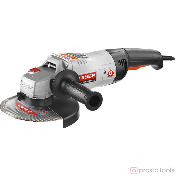 Изображение УШМ 180мм 1800Вт УШМ-180-1800 ПМ3 //ЗУБР