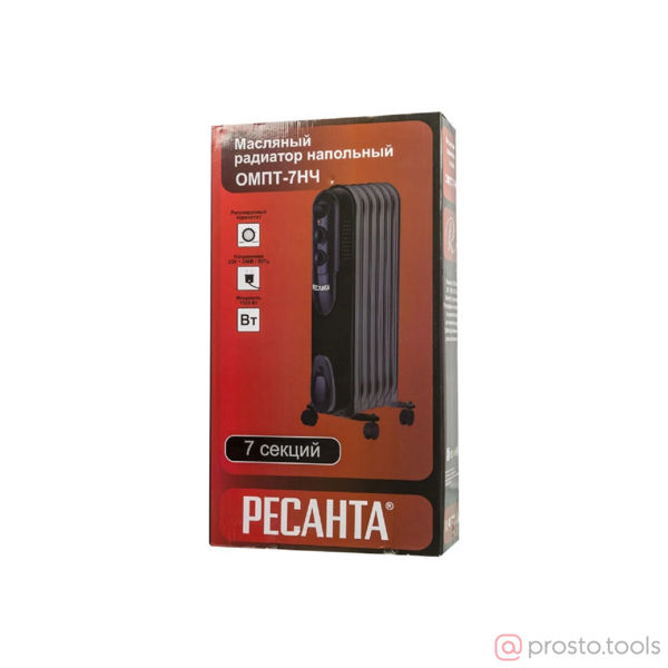 Изображение Масляный радиатор ОМПТ- 7НЧ //РЕСАНТА