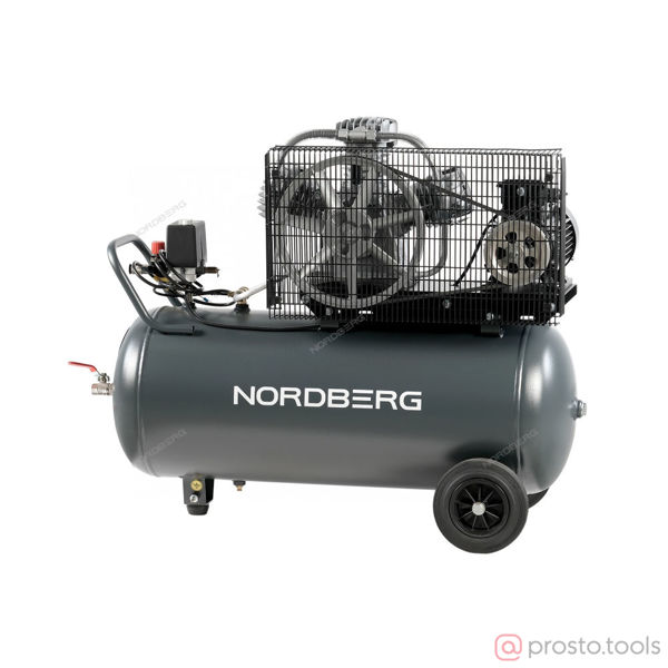 Изображение Компрессор ременной NCP100/580 380В, ресив. 100л, 580л/мин //NORDBERG