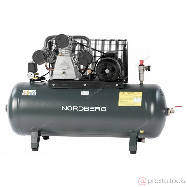 Изображение Компрессор ременной NCP300/950 380В, ресив. 270л, 950л/мин //NORDBERG