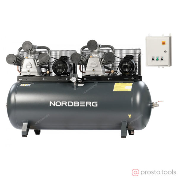 Изображение Компрессор ременной NCP500/1900 380В, ресив. 500л, 1900л/мин //NORDBERG