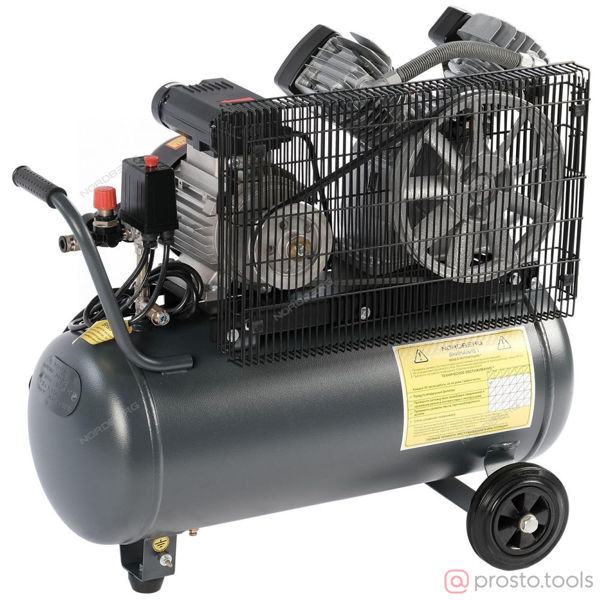 Изображение Компрессор ременной NCP50/420A 220В, ресив. 50л, 420л/мин //NORDBERG