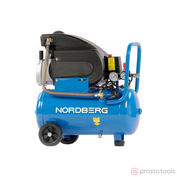 Изображение Компрессор NCE25/240 220В, ресив. 24л, 240л/мин //NORDBERG