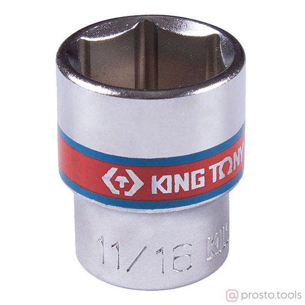Изображение Головка торц. дюйм. 3/8" 11/16" 6-гран. //KING TONY