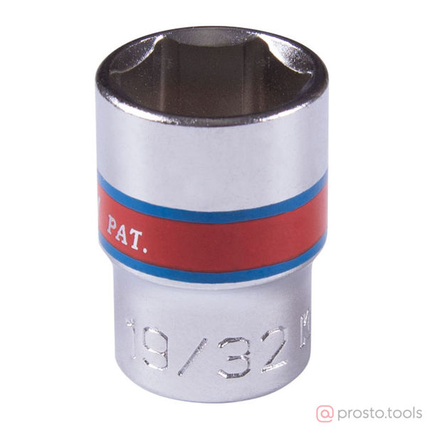 Изображение Головка торц. дюйм. 3/8" 19/32" 6-гран. //KING TONY