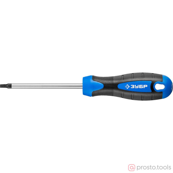 Изображение Отвертка Torx 100мм T25 магнитный наконечник 2-х комп. рукоятка (ЗУБР)