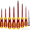 Изображение Набор: Отвертки SL 3, 5, 6 / PH 1, 2 / PZ 1, 2, тестер 100-250 В, ЗУБР "ПРОФЕССИОНАЛ" 25268, в кейсе