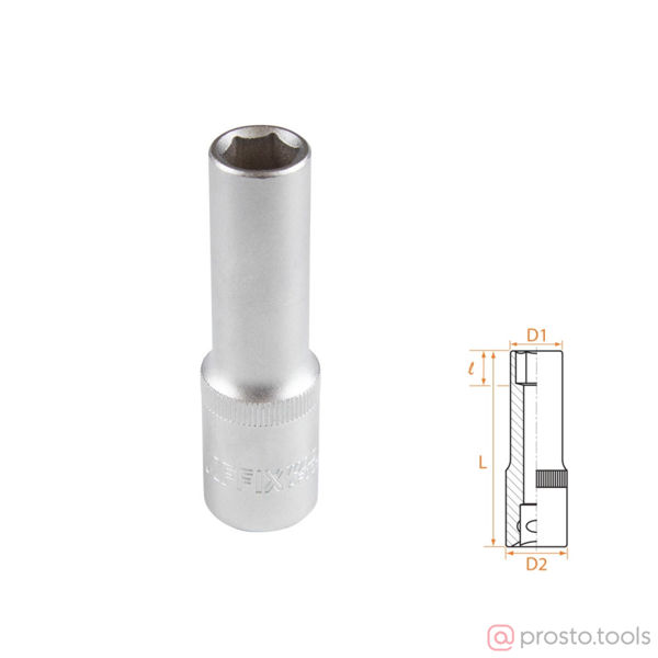 Изображение Головка торц. 1/2" 12мм 6-гран. глубокая //AFFIX