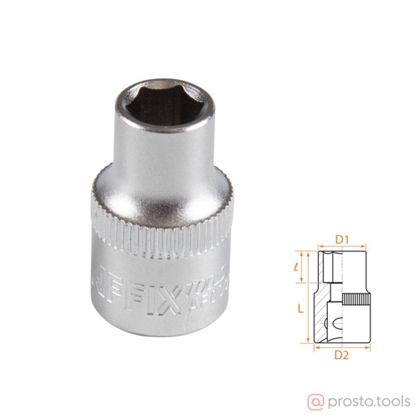Изображение Головка торц. 3/8" 8мм 6-гран. //AFFIX