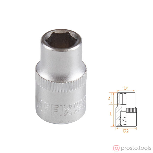 Изображение Головка торц. 3/8" 9мм 6-гран. //AFFIX