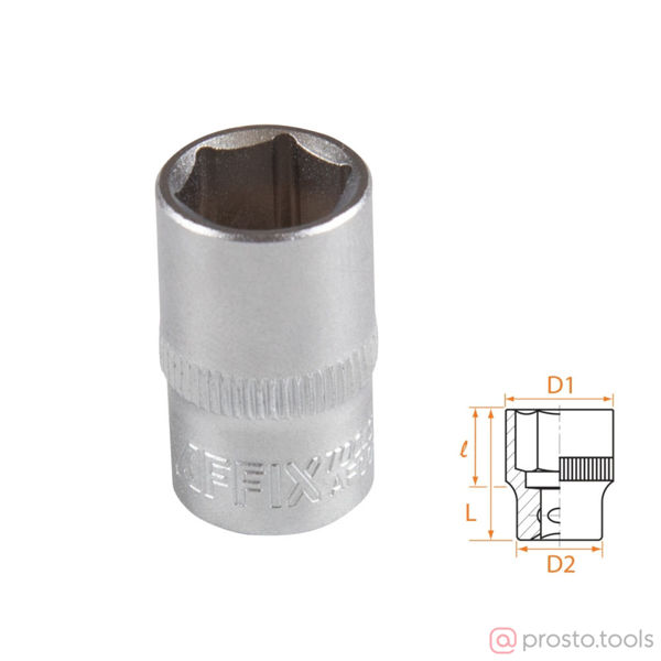Изображение Головка торц. 3/8" 12мм 6-гран. //AFFIX