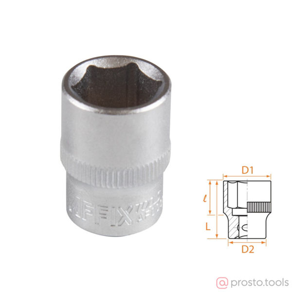 Изображение Головка торц. 3/8" 14мм 6-гран. //AFFIX