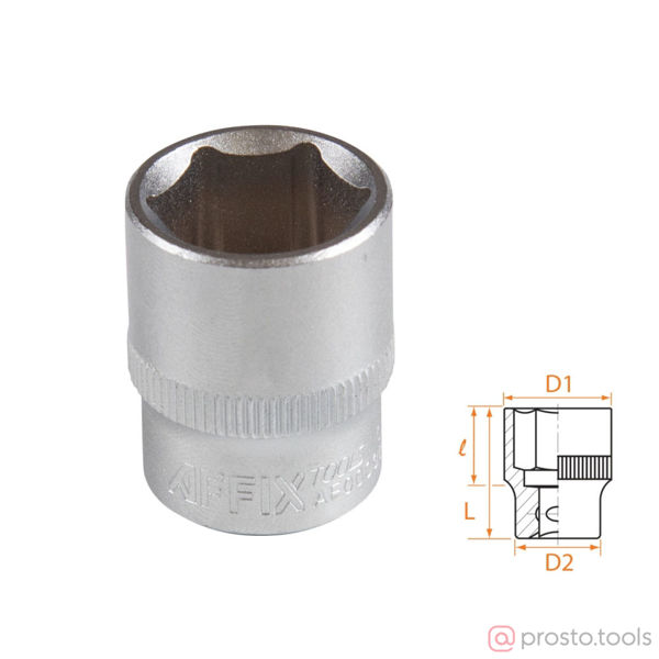 Изображение Головка торц. 3/8" 17мм 6-гран. //AFFIX