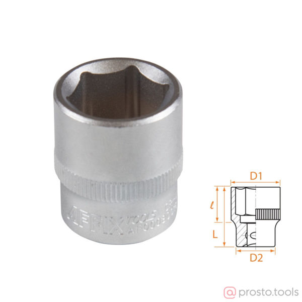 Изображение Головка торц. 3/8" 18мм 6-гран. //AFFIX